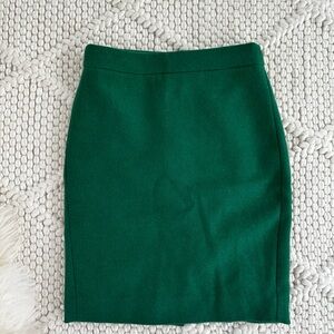 J Crew Emerald Green Women’s Skirt Size 00P